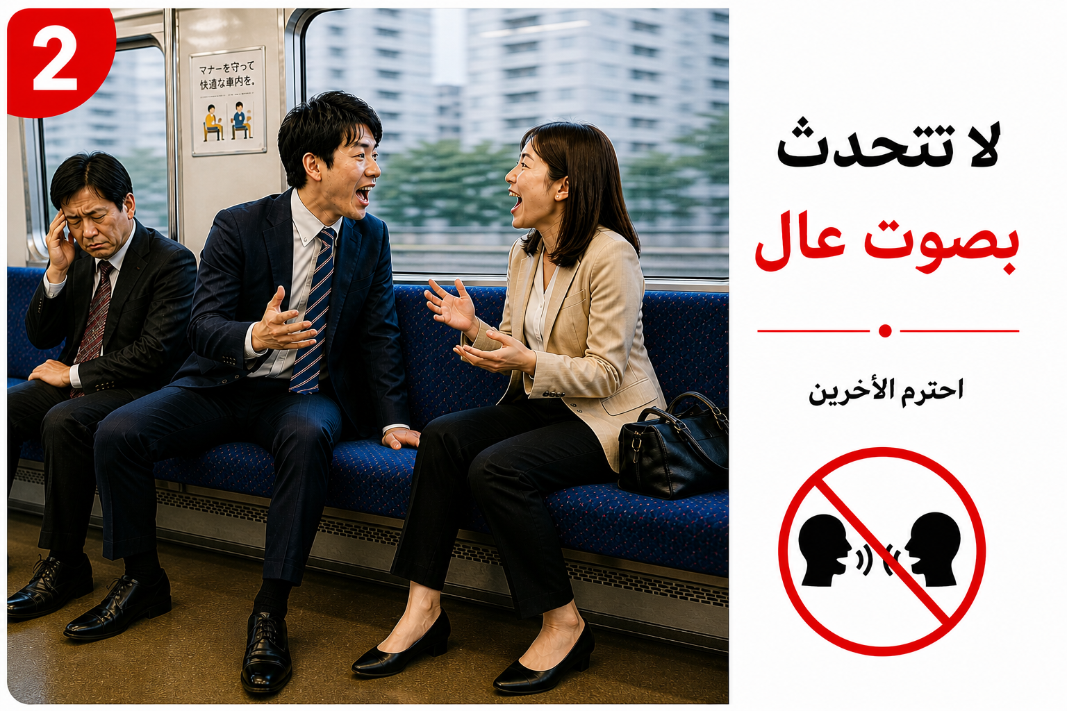 لا تشغل الأصوات بدون سماعات