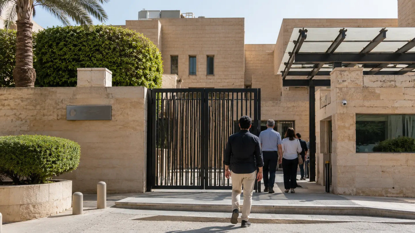 الذهاب إلى السفارة اليابانية لتقديم طلب التأشيرة
